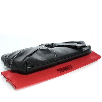 Valentino Garavani Nappa Bow Clutch Black 4 of 7