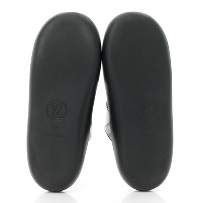 Louis Vuitton Monogram Sunbath Flat Mule Sandals 40 Black 5 of 9