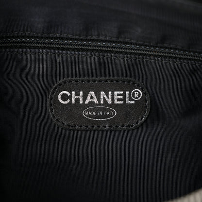 Chanel Lambskin Quilted Shopping Tote Black 7 of 11