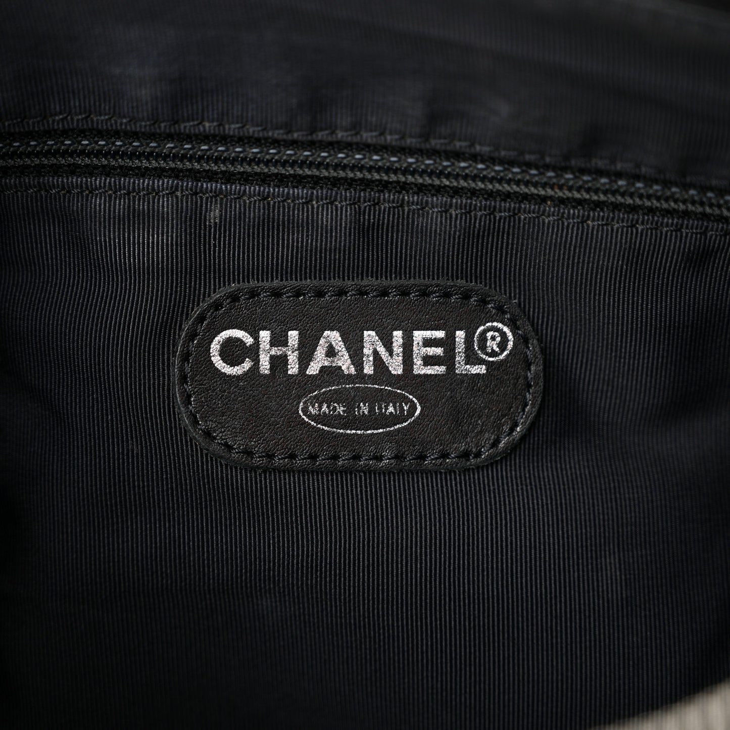 Lambskin Quilted Shopping Tote Black
