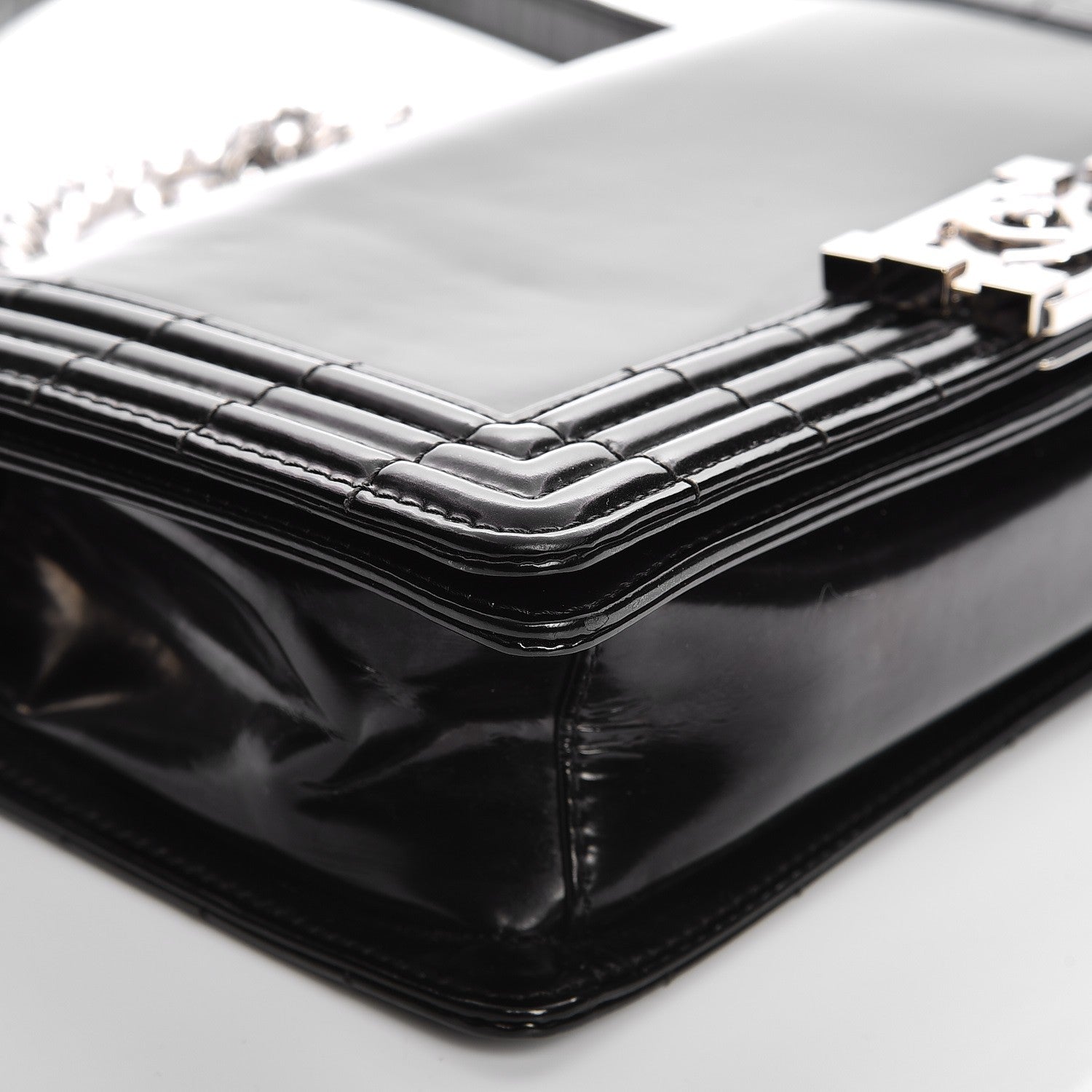 Chanel Glazed Calfskin Medium Boy Flap Black 8 of 13