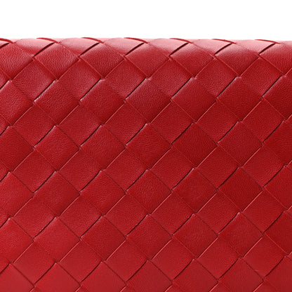 Bottega Veneta Nappa Intrecciato Trio Pouch On Strap Red 7 of 9