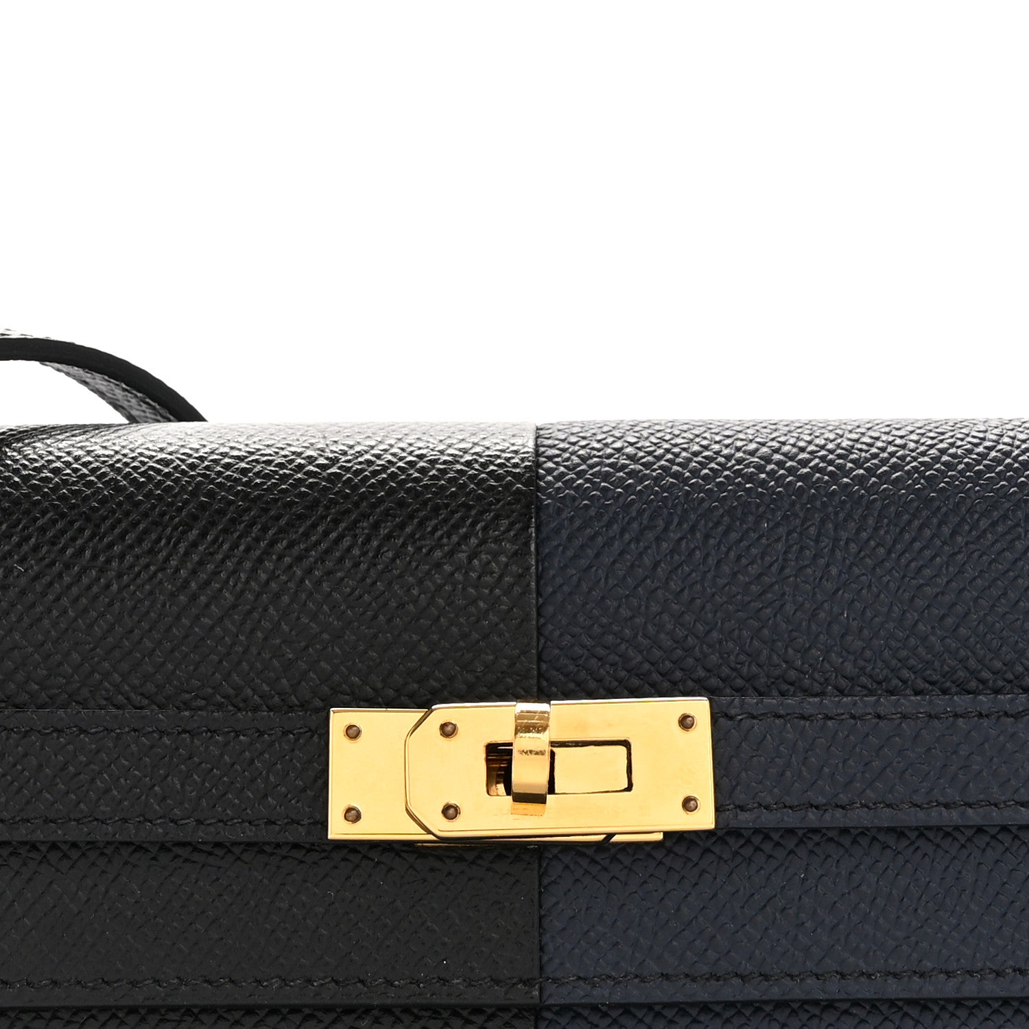 Hermes Epsom Casaque Kelly Wallet To Go Black Bleu Indigo Bleu Frida 8 of 12