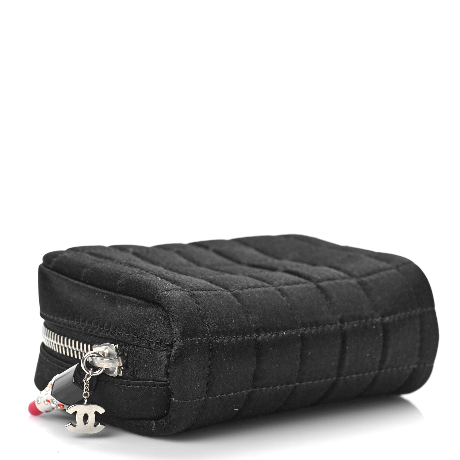 Chanel Satin Chocolate Bar Lipstick Pouch Black 4 of 10