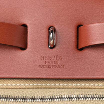Hermes Vache Hunter Toile Officier Herbag Zip 31 PM Trench Cuivre 7 of 11