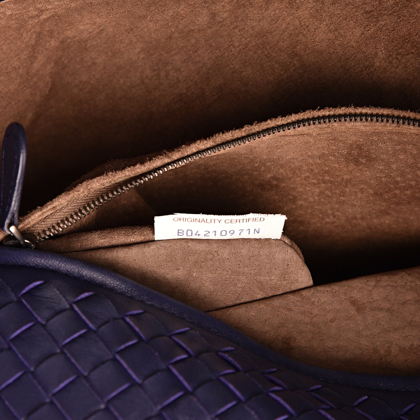 Nappa Intrecciato Large Seamless Tote Atlantic