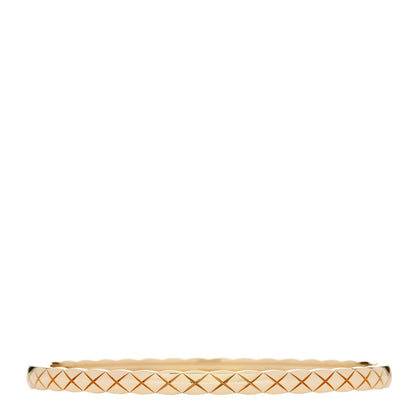 Chanel 18K Yellow Gold Mini Coco Crush Bangle Bracelet S 2 of 3