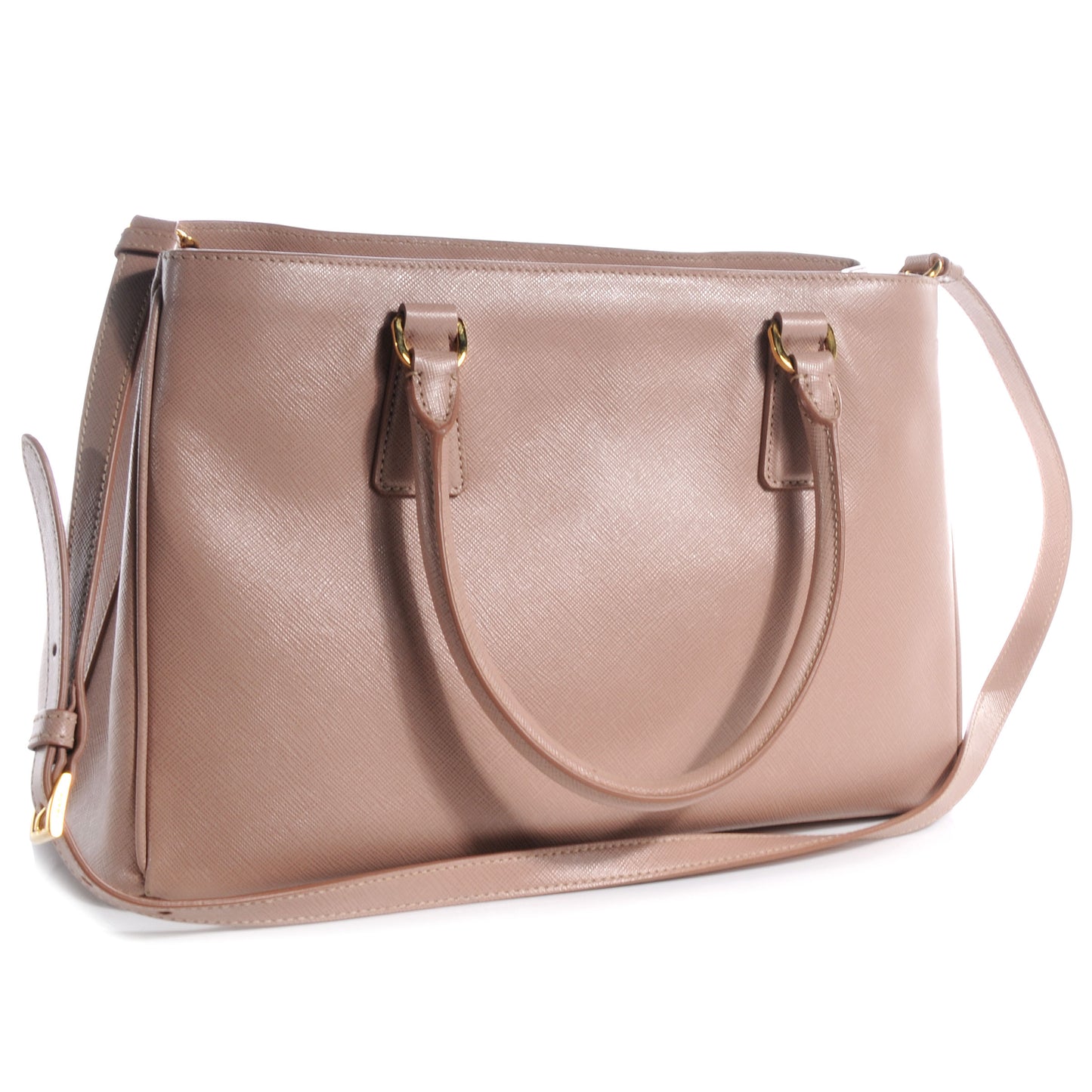 Saffiano Lux Medium Tote Cammeo