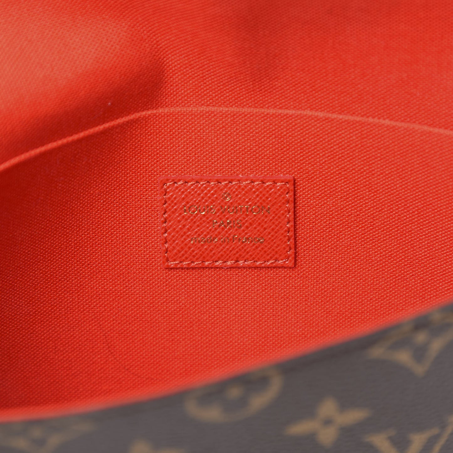 Monogram My LV World Tour Pochette Felicie Chain Wallet Coquelicot