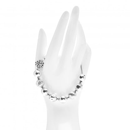 David Yurman Sterling Silver 14mm Elements Bead Bracelet 2 of 4