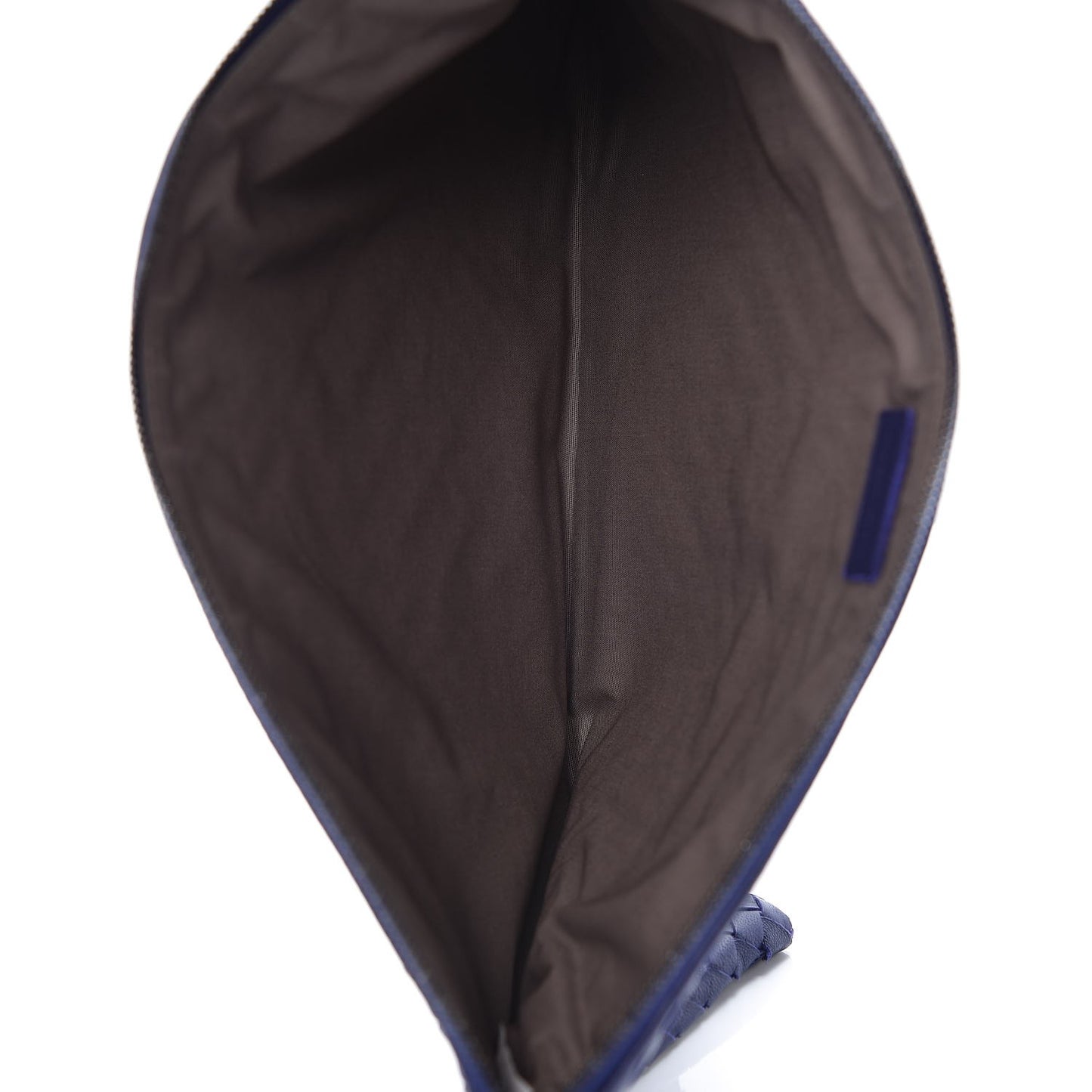 Nappa Intrecciato Large Flat Zip Biletto Pouch