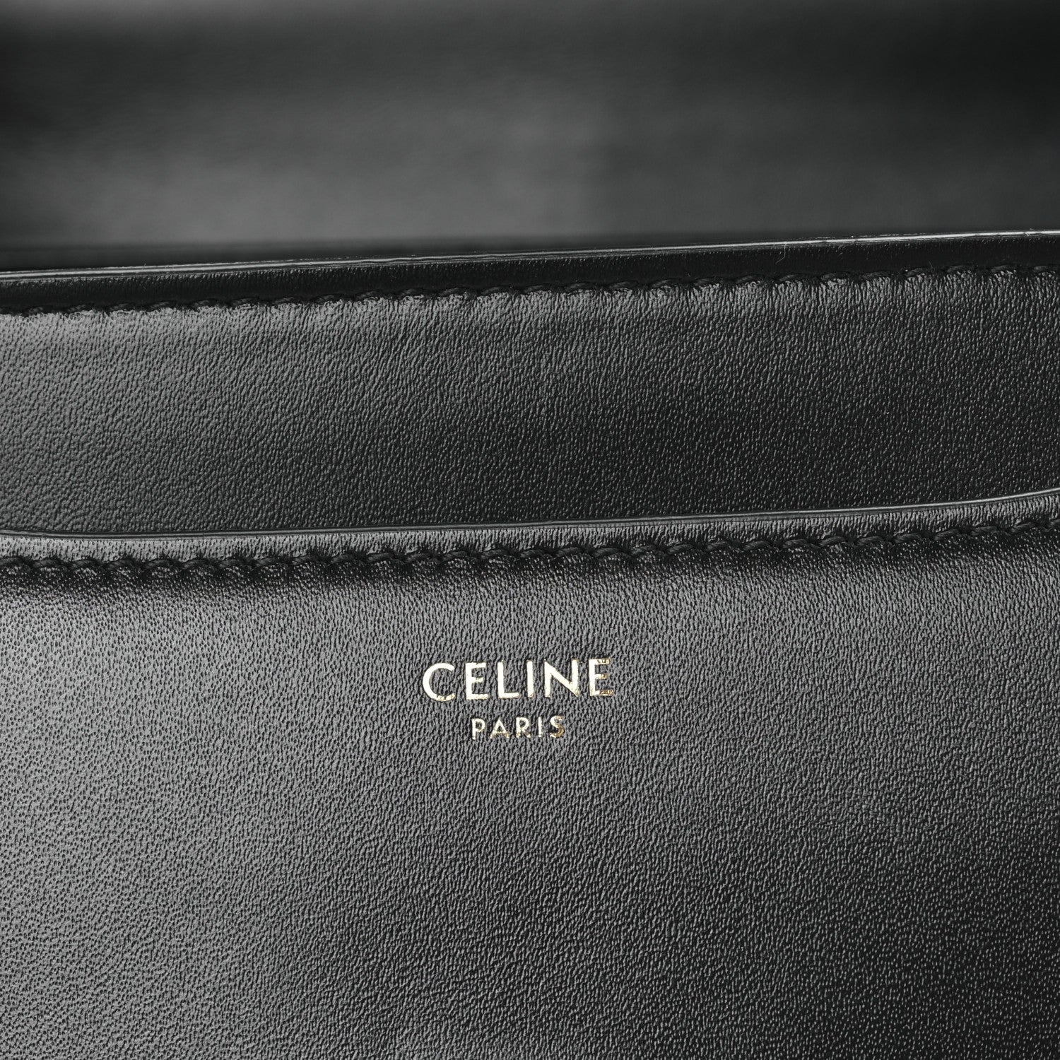 Celine Satinated Calfskin Small 16 Top Handle Bag Black 6 of 10