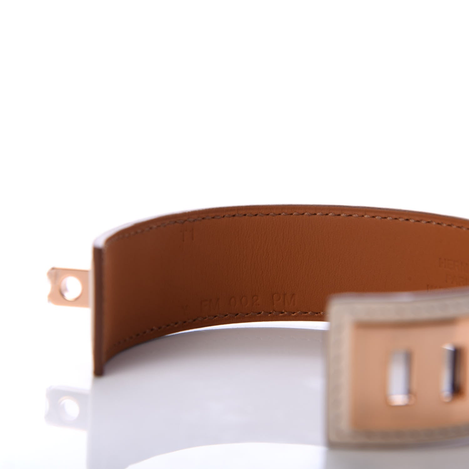 Hermes Swift Collier de Chien CDC 24 Bracelet T1 Nata 5 of 6