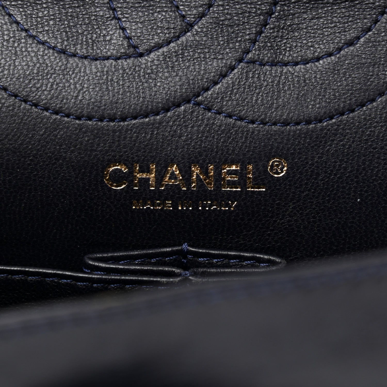 Chanel Aged Calfskin Quilted 2.55 Reissue 226 Flap Navy Blue 6 of 10