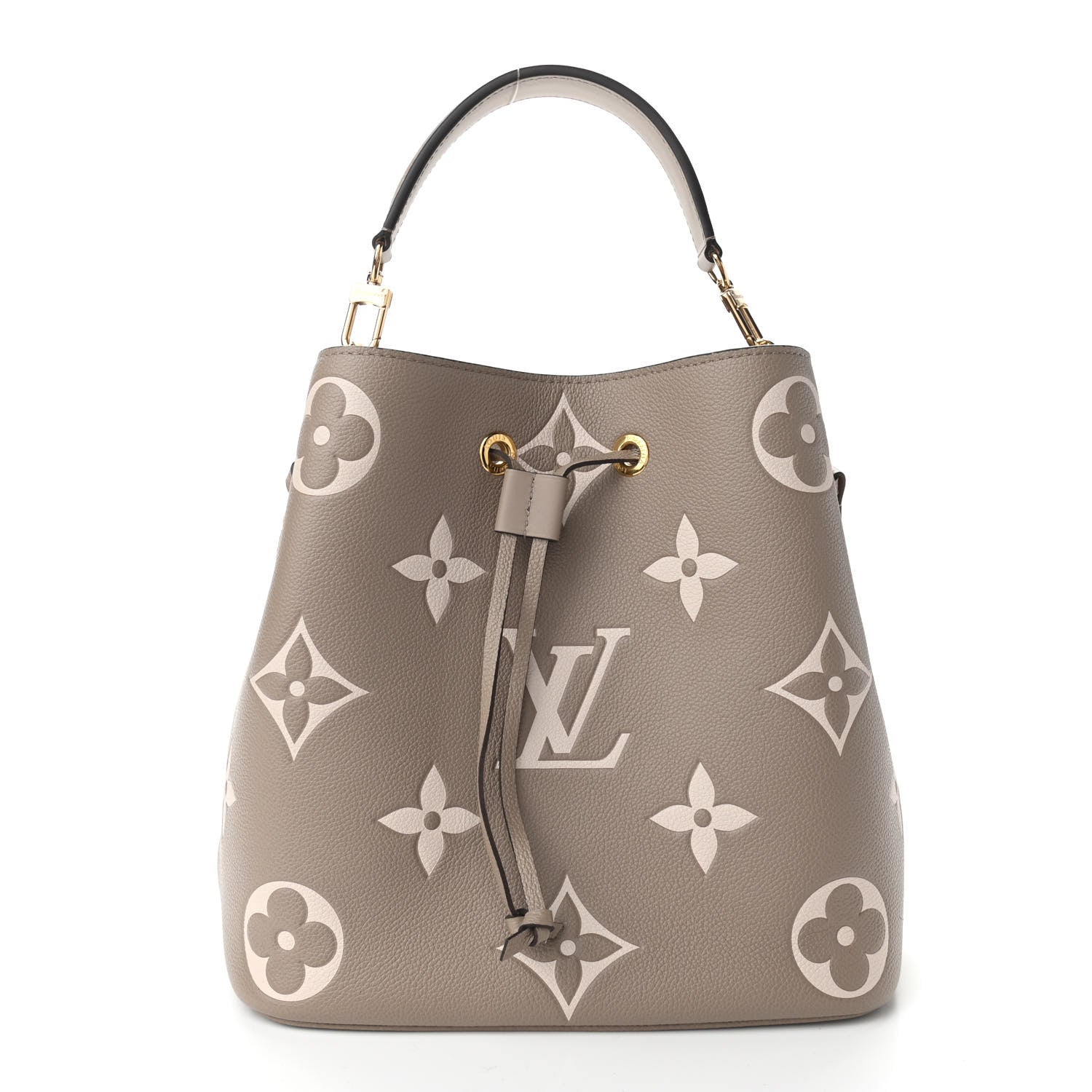 Louis Vuitton Empreinte Monogram Giant Neonoe MM Tourterelle Creme 3 of 10
