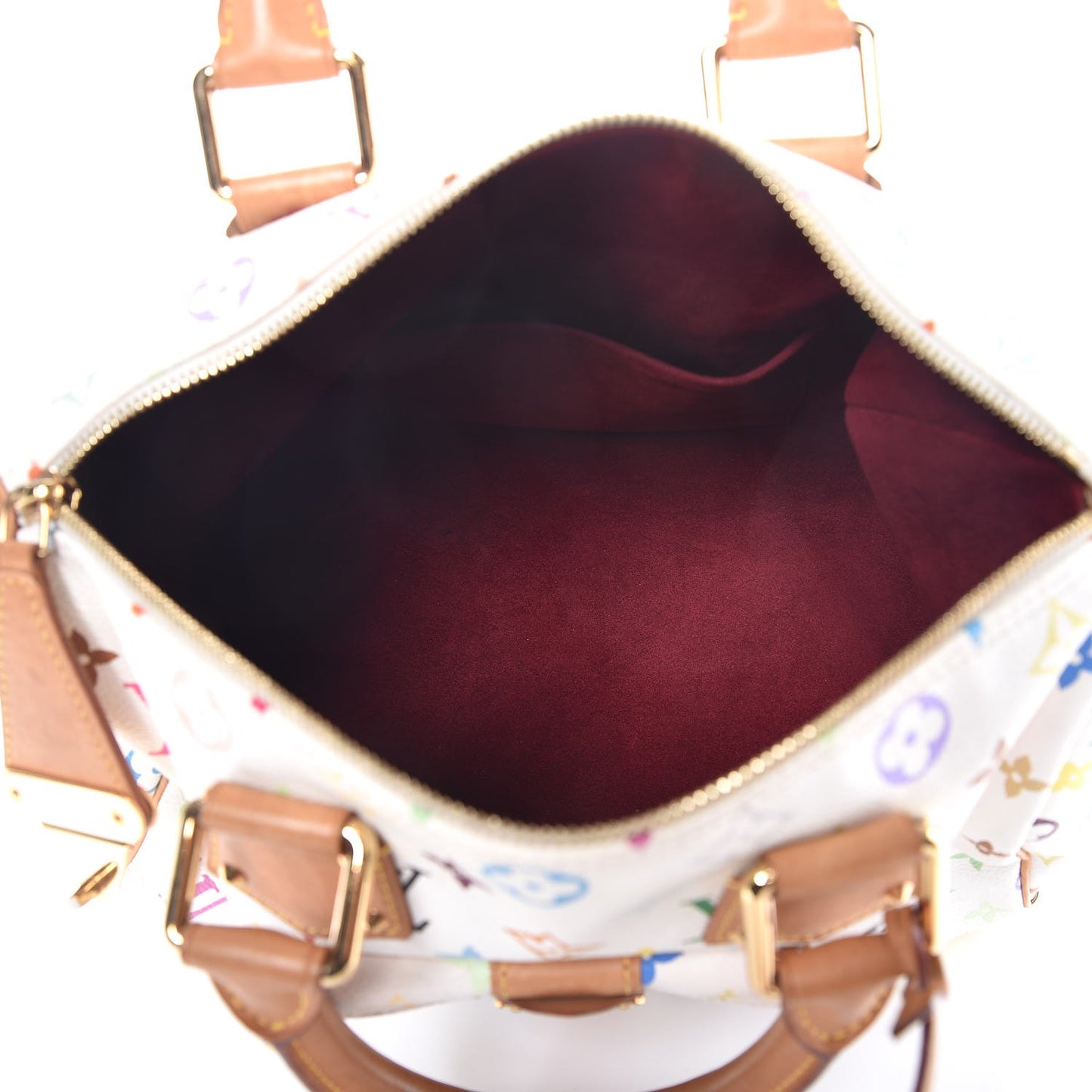 Monogram Multicolor Speedy 30 White
