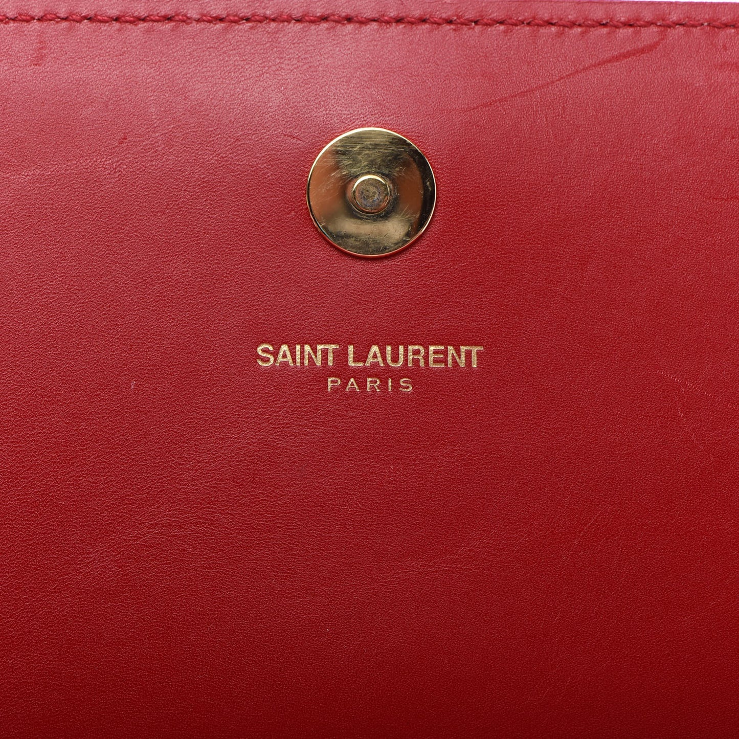 Calfskin Monogram Cassandre Clutch Rouge Orient