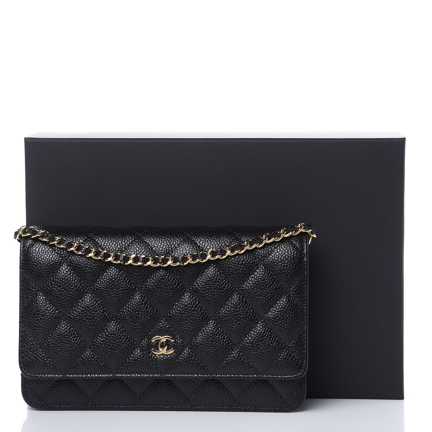 Chanel Caviar Quilted Wallet On Chain WOC Black 11 of 11