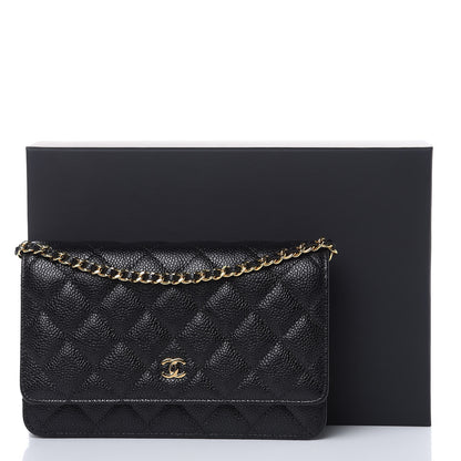 Chanel Caviar Quilted Wallet On Chain WOC Black 11 of 11