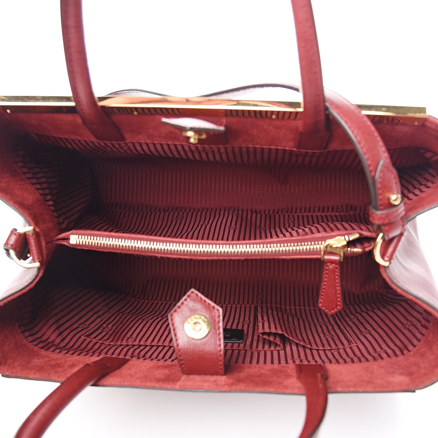 Vitello Elite Regular 2Jours Tote Rosso Scuro Ciliegia
