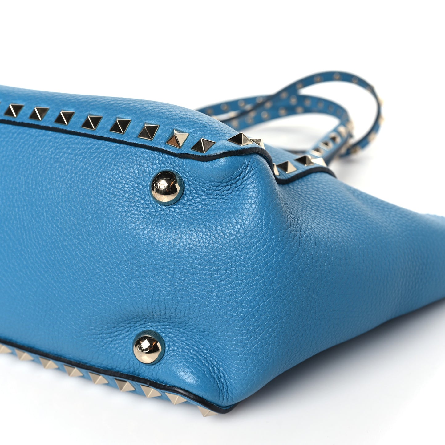Vitello Small Rockstud Tote Parrot