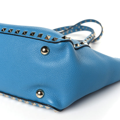Valentino Garavani Vitello Small Rockstud Tote Parrot 9 of 9
