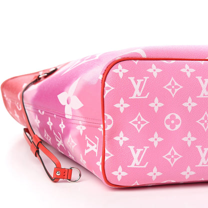 Louis Vuitton Monogram Escale Neverfull MM Rouge 9 of 12
