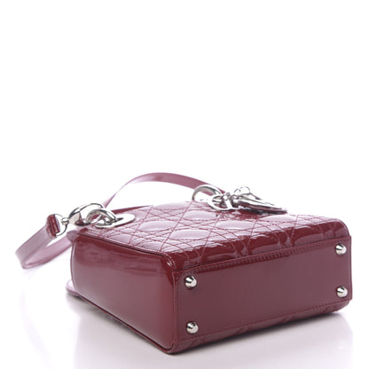 Christian Dior Patent Cannage Mini Lady Dior Red 4 of 10
