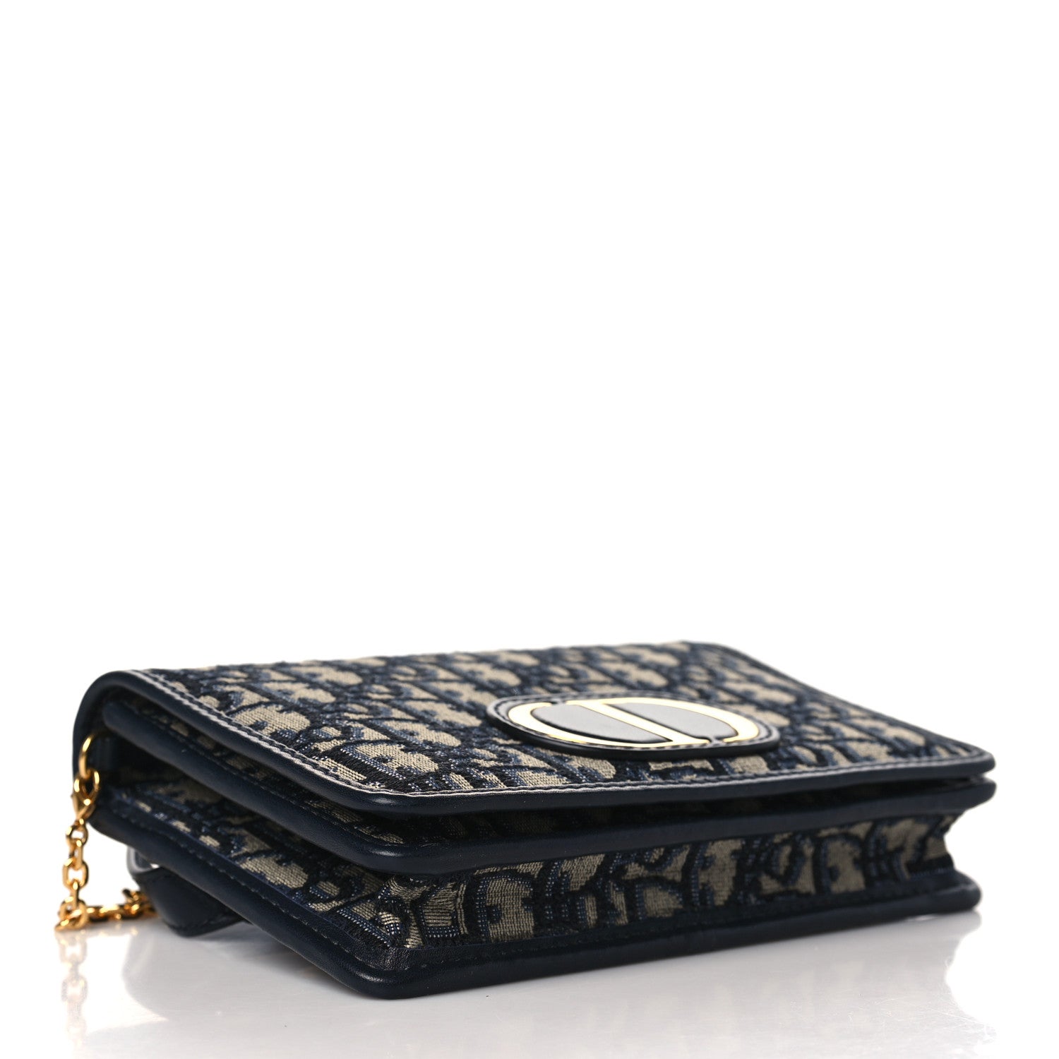 Christian Dior Oblique 30 Montaigne 2-In-1 Pouch Blue 4 of 9