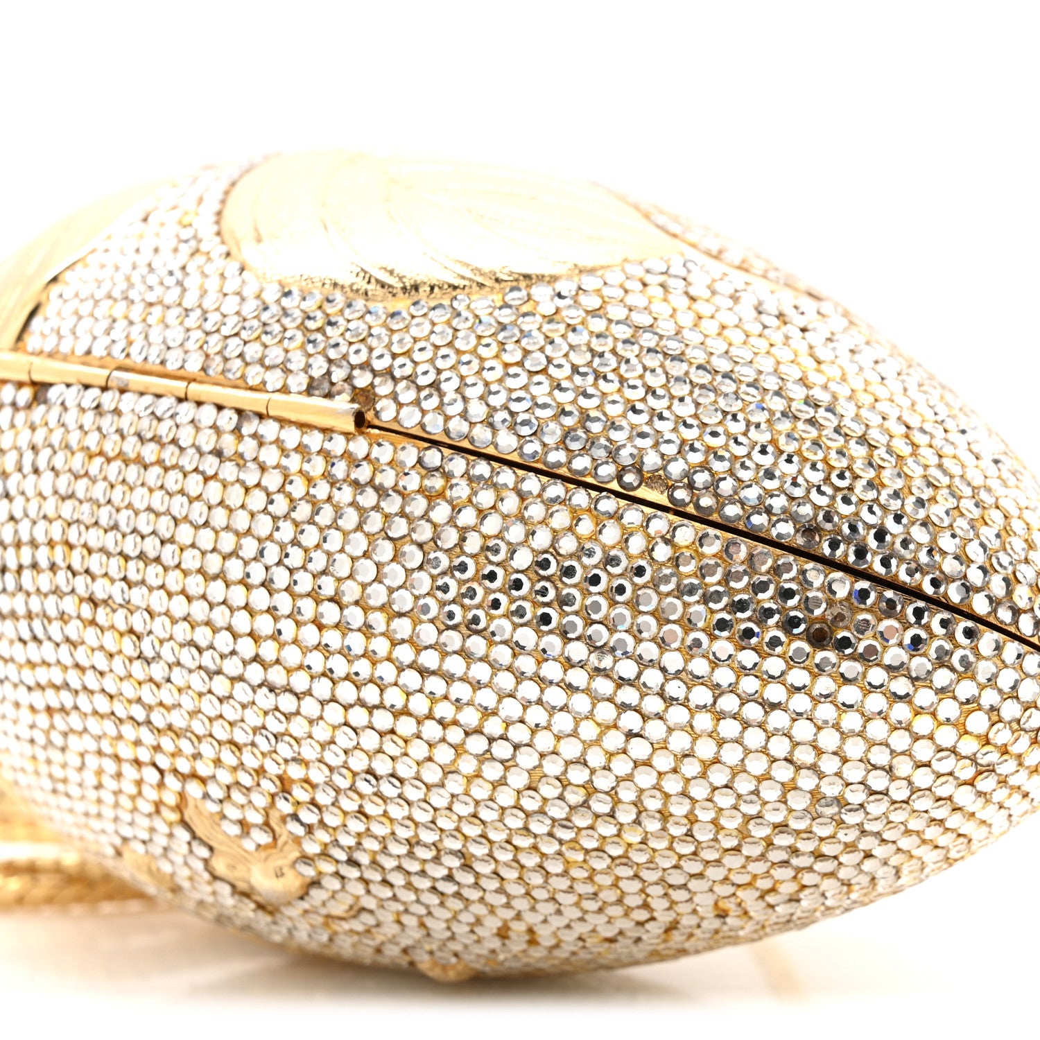 Judith Leiber Crystal Egg Minaudiere Clutch Gold 11 of 16