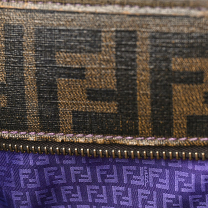 Fendi Zucca Spalmati Medium Roll Tote Tobacco Viola 10 of 10