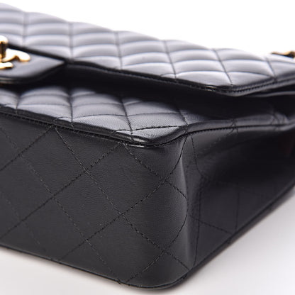 Chanel Lambskin Quilted Medium Double Flap Black 11 of 12
