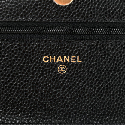 Chanel Caviar Quilted Wallet On Chain WOC Black 6 of 10