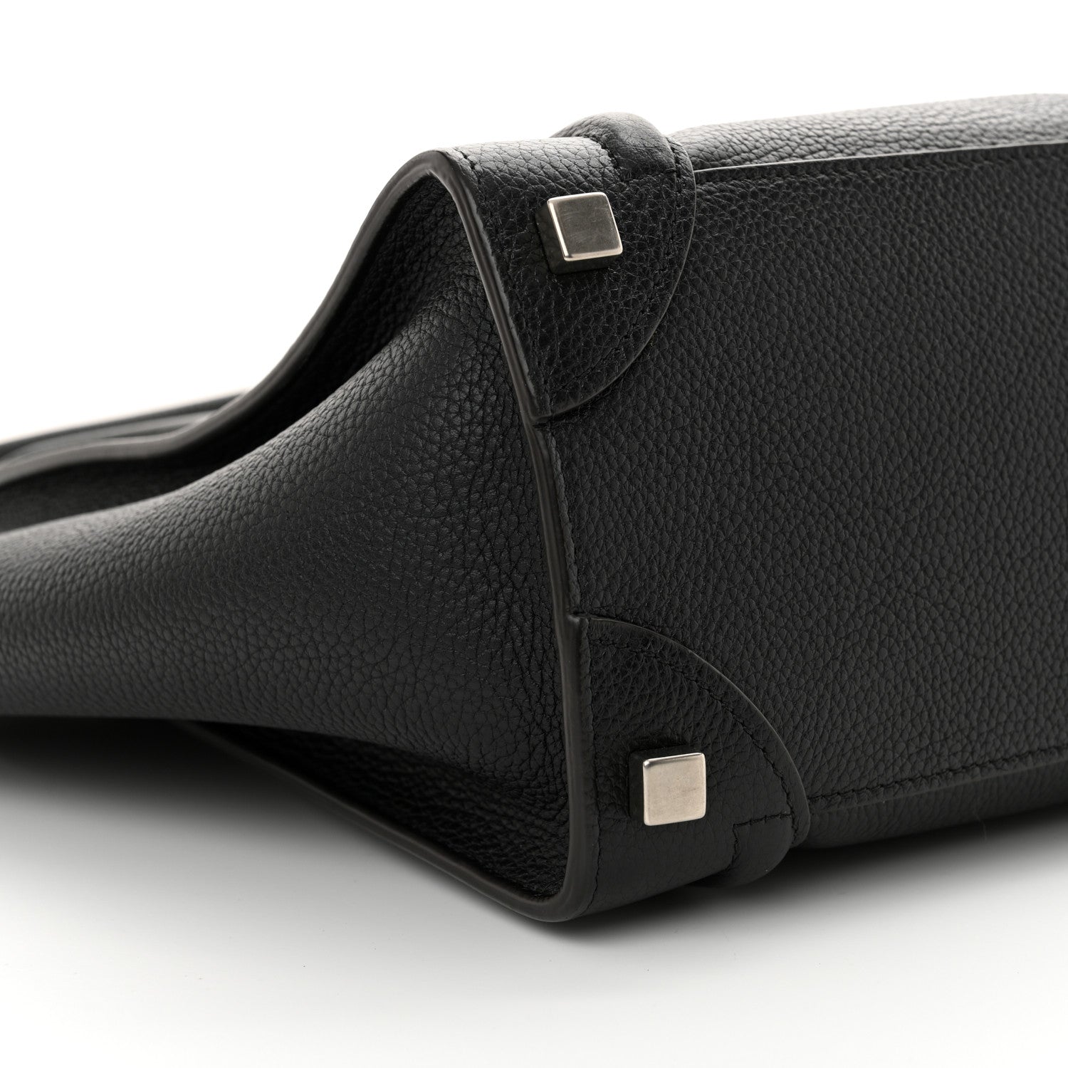 Celine Drummed Calfskin Micro Luggage Black 8 of 11