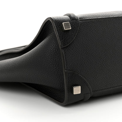 Celine Drummed Calfskin Micro Luggage Black 8 of 11