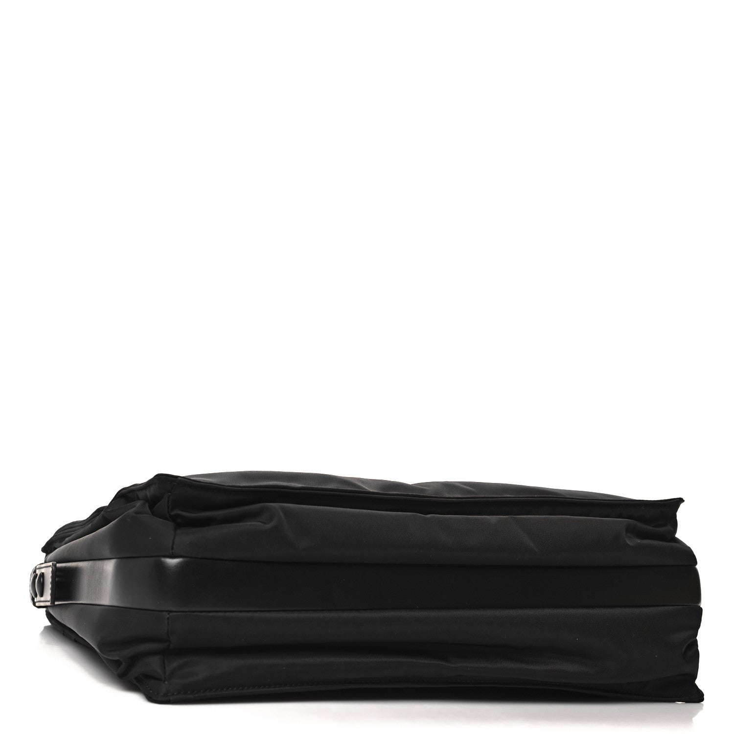 Prada Re-Nylon Vitello Padded Large Flap Shoulder Bag Black 4 of 10