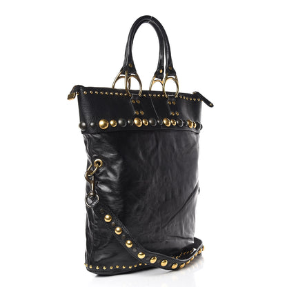 Gucci Calfskin Large Babouska Tote Black 3 of 10