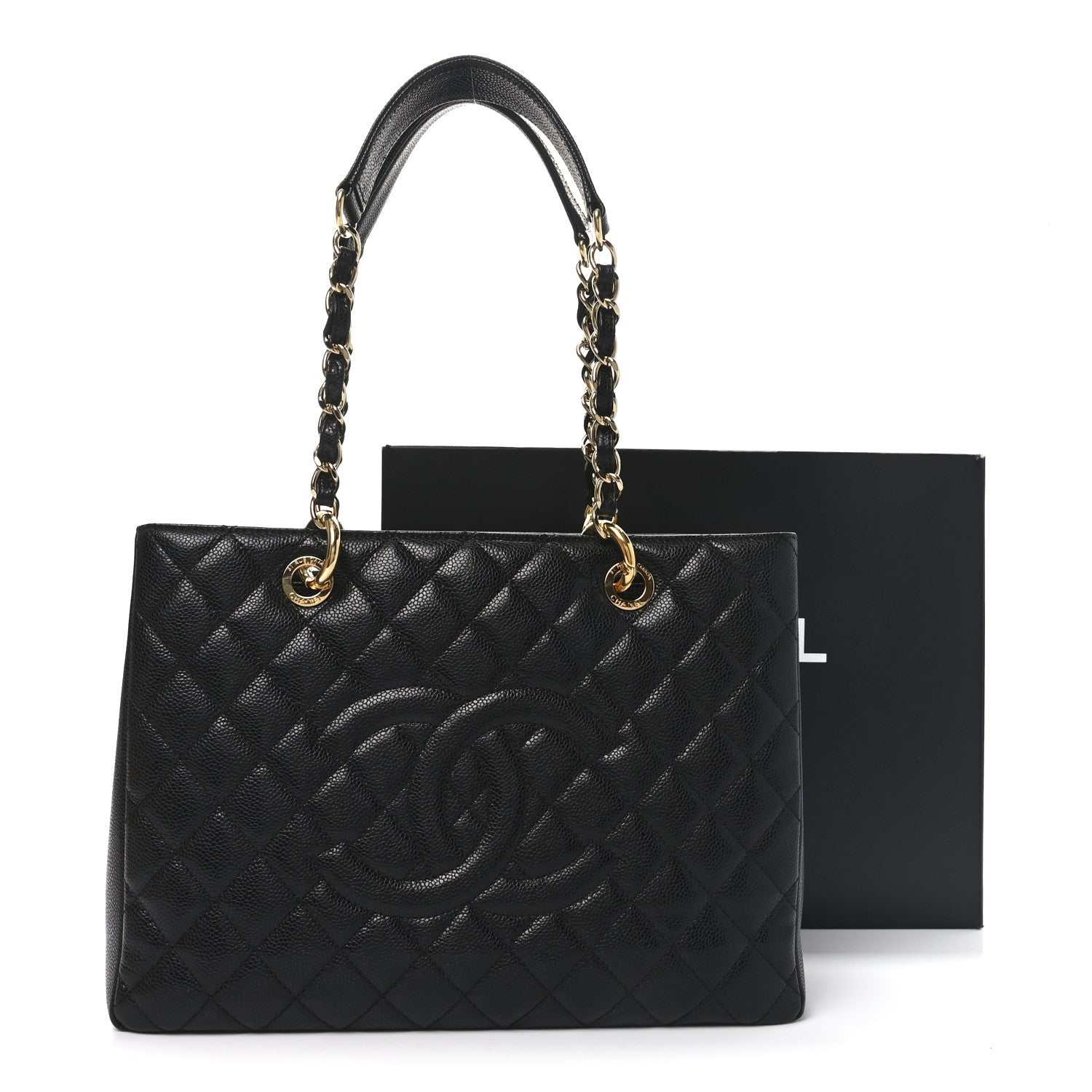 Chanel Caviar Quilted Grand Shopping Tote GST Black 11 of 11