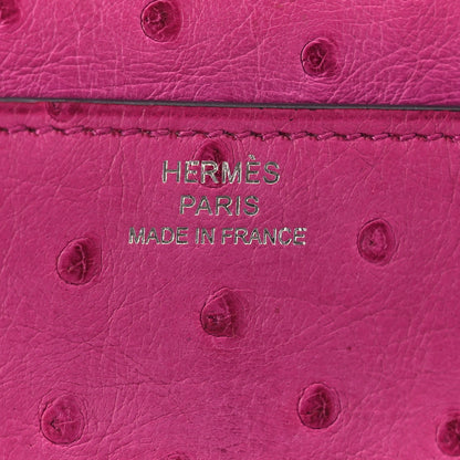 Hermes Ostrich Constance Long Wallet Rose Poupre 7 of 12