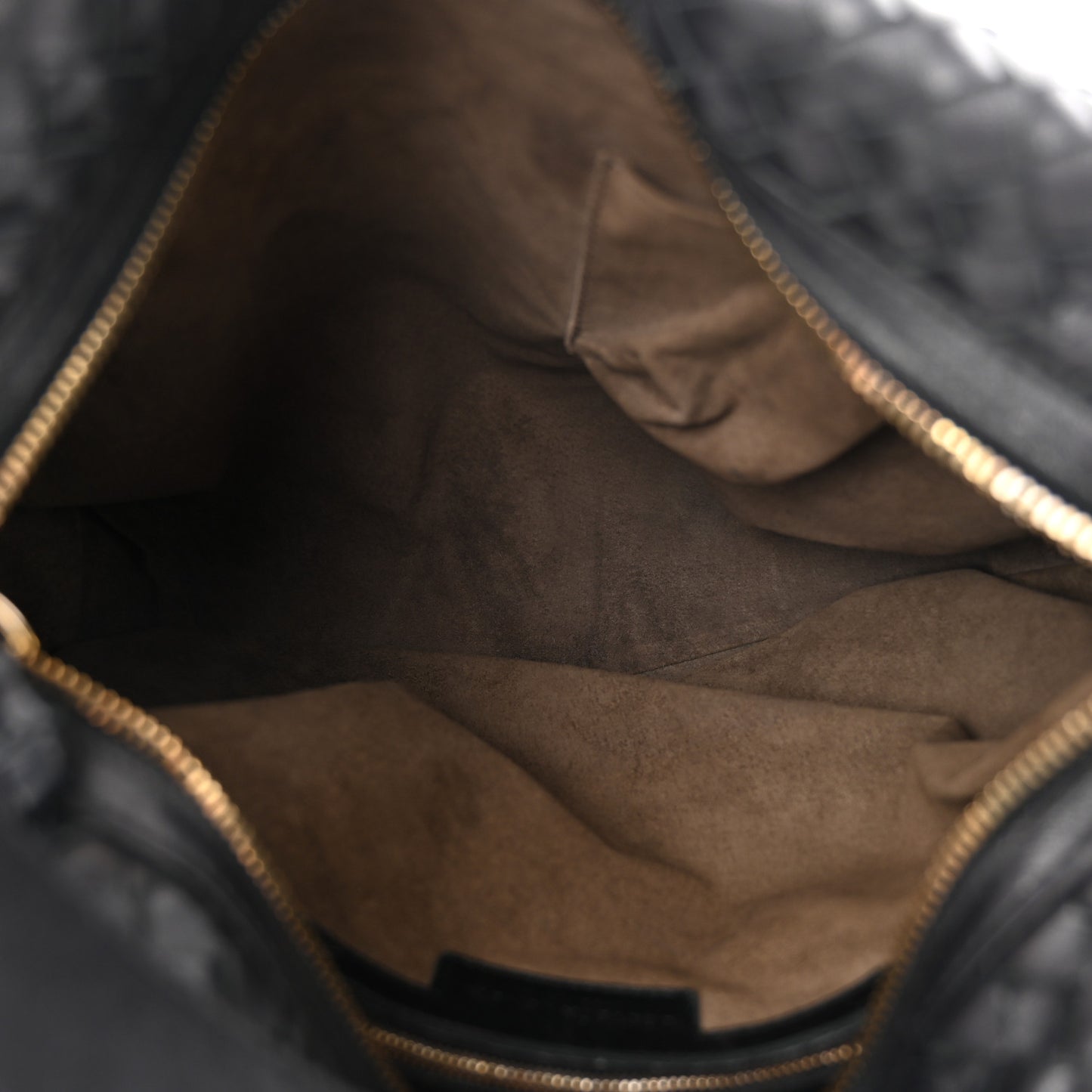 Nappa Intrecciato Shoulder Bag Black