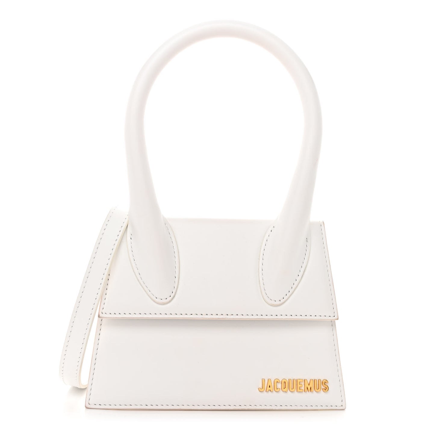 Smooth Calfskin Le Chiquito Moyen White