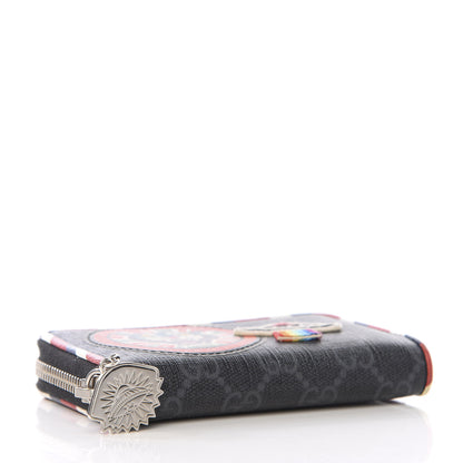 Gucci GG Supreme Monogram Night Courrier Embroidered Zip Around Card Case 3 of 6