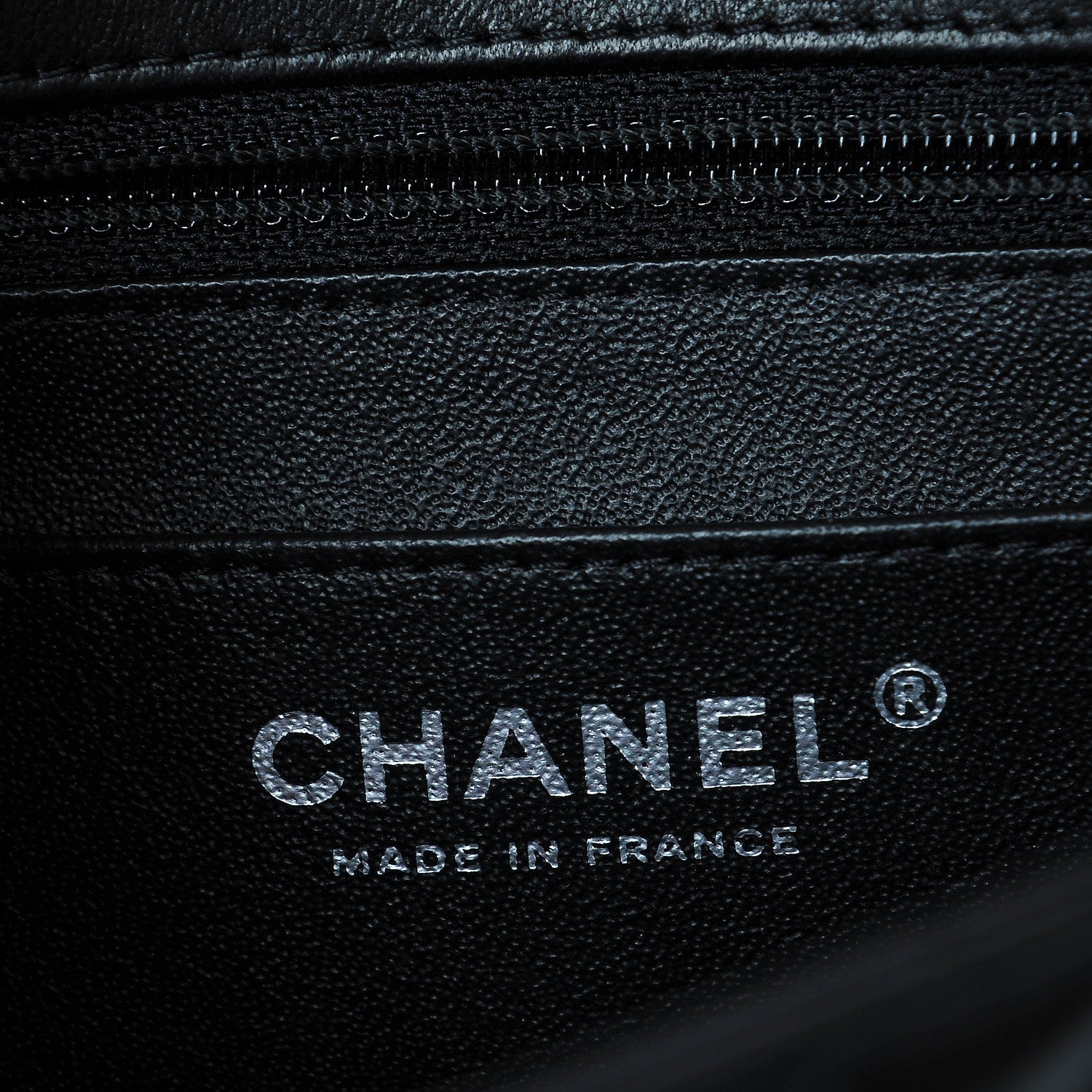 Chanel Lambskin Chevron Quilted Mini Square Flap So Black 6 of 8
