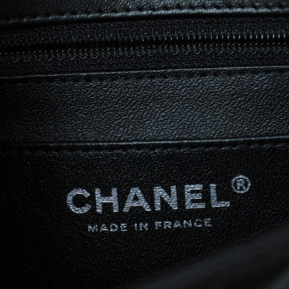 Chanel Lambskin Chevron Quilted Mini Square Flap So Black 6 of 8