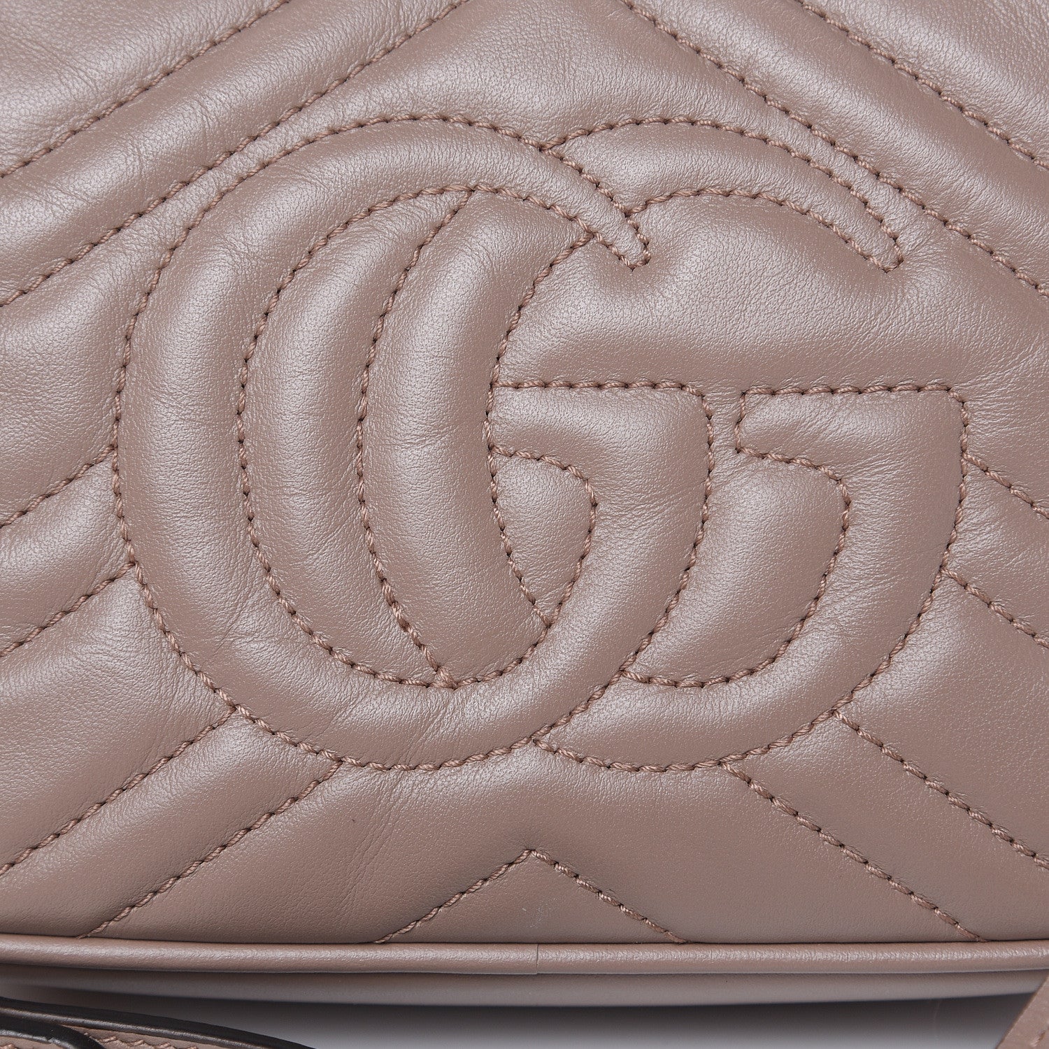 Gucci Calfskin Matelasse Mini GG Marmont Chain Shoulder Bag Porcelain Rose 10 of 10