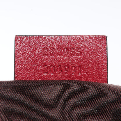 Gucci Monogram Medium Sukey Hobo Red 11 of 11