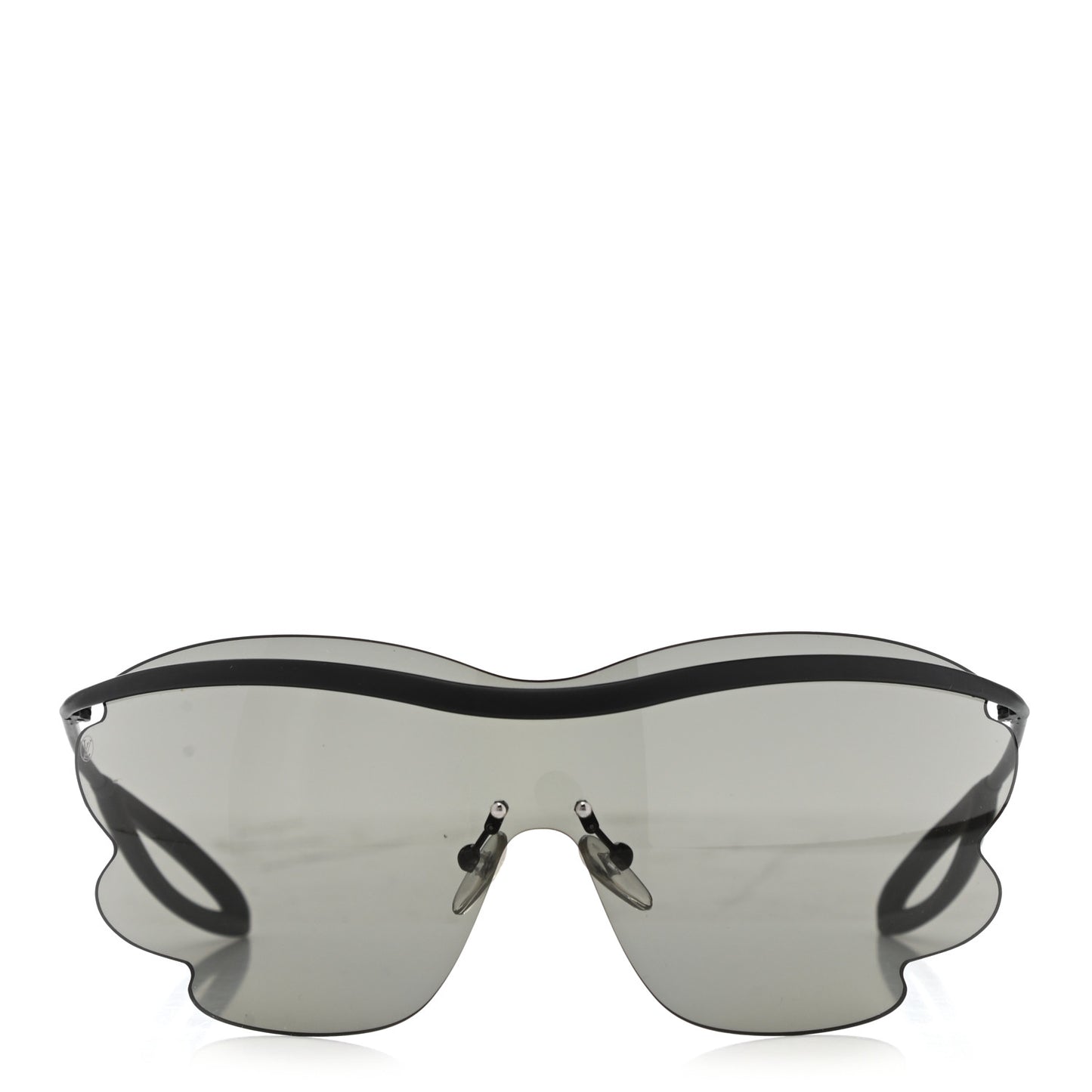 Metal Bohemian Vuittony Mask Sunglasses Z1227U Black