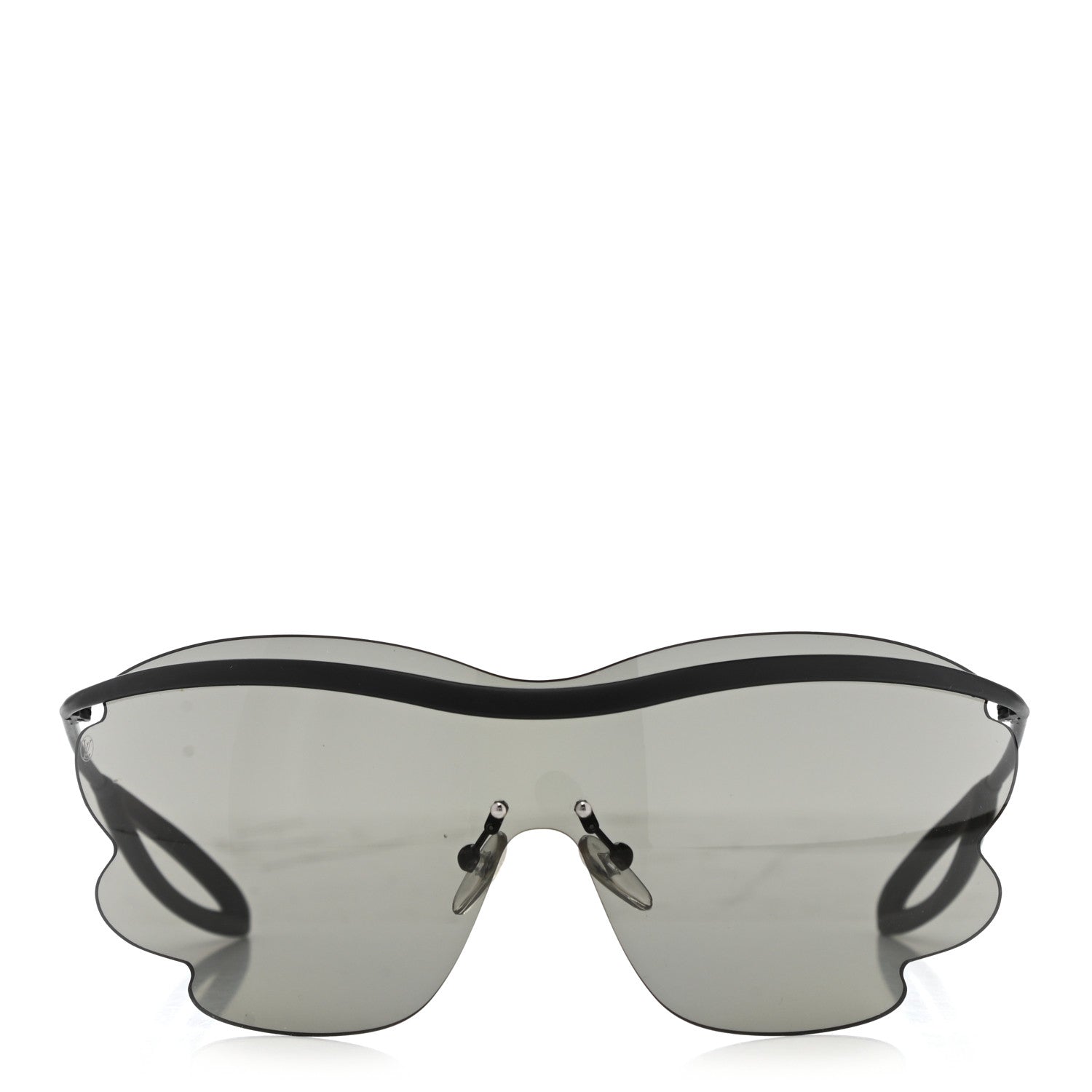 Louis Vuitton Metal Bohemian Vuittony Mask Sunglasses Z1227U Black 2 of 9