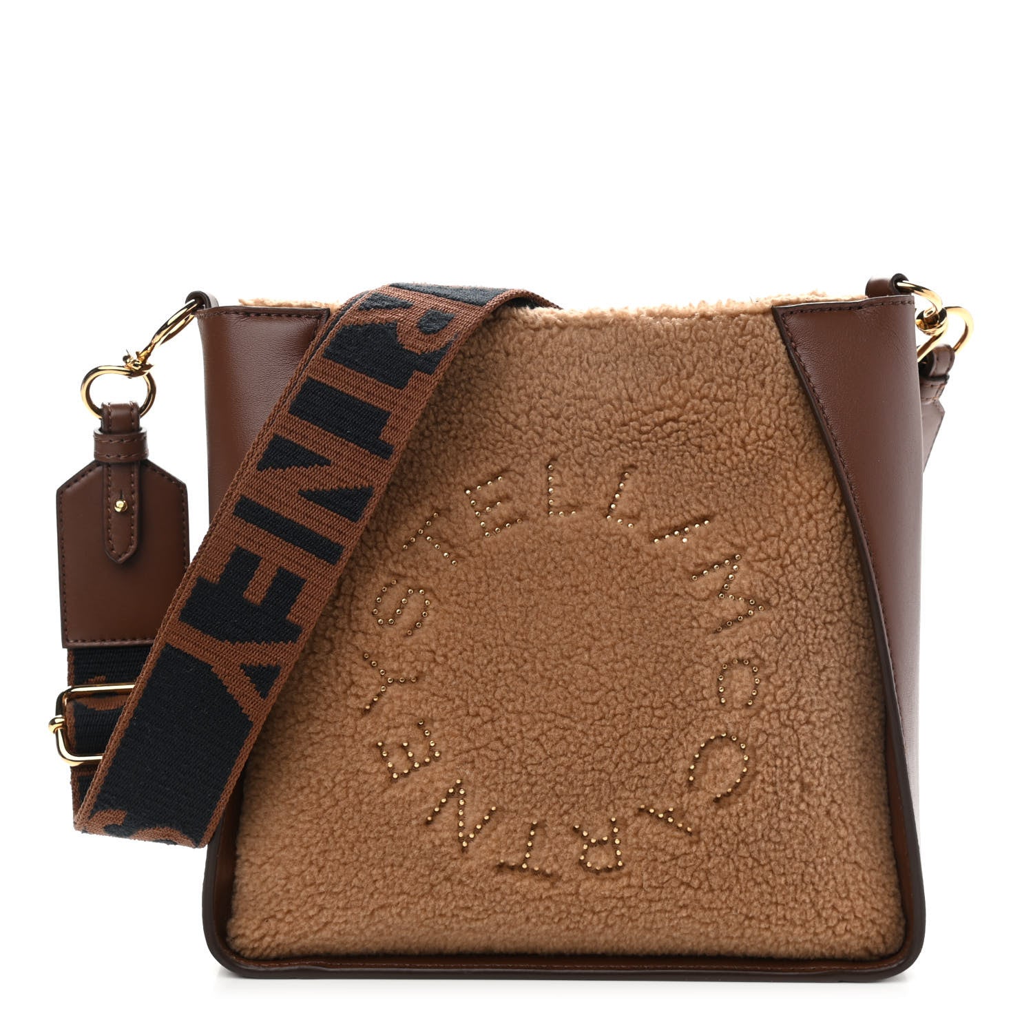 Stella McCartney Teddy Mat Logo Crossbody Biscuit 1 of 9