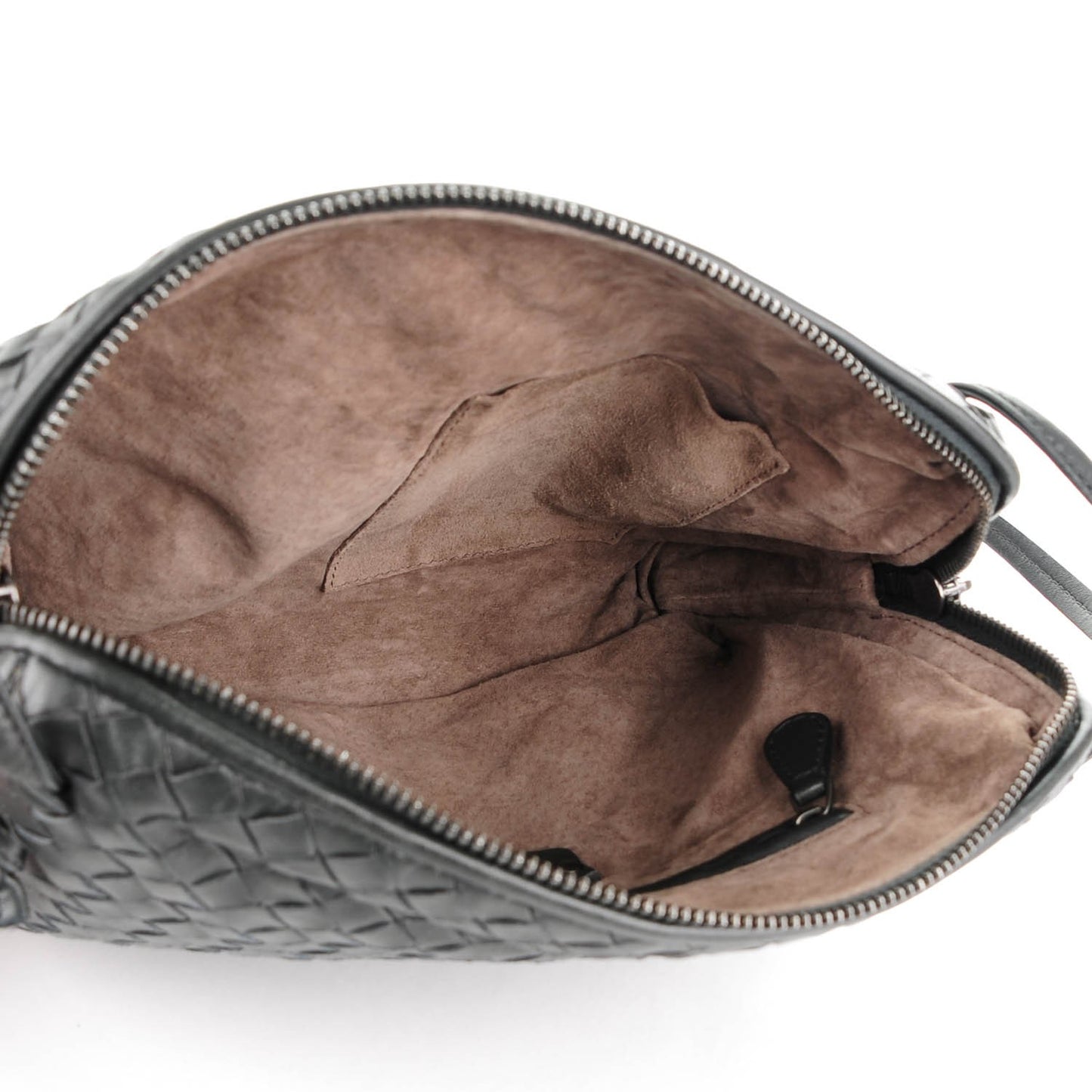 Nappa Intrecciato Pillow Crossbody Messenger Nero Black